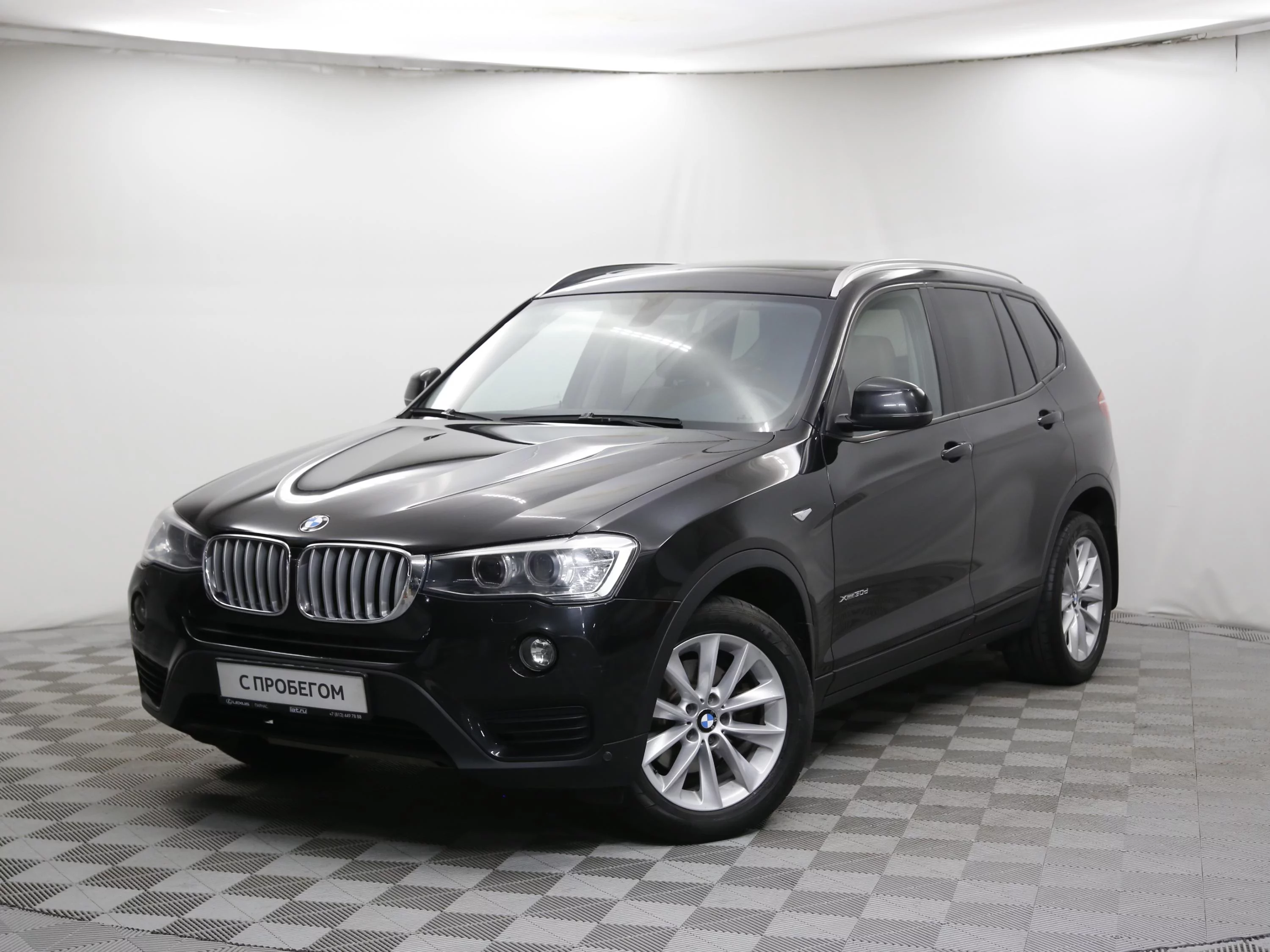 BMW X3 30d xDrive 3.0d AT (249 л.с.) 4WD, 2016, II поколение (F25)  Рестайлинг, Черный (продано) – заказ №123333