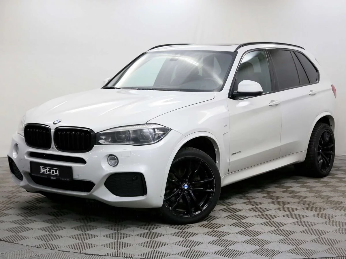 BMW X5 40d 3.0d AT (313 л.с.) 4WD, 2016, III поколение (F15), Белый  (продано) – заказ №127256