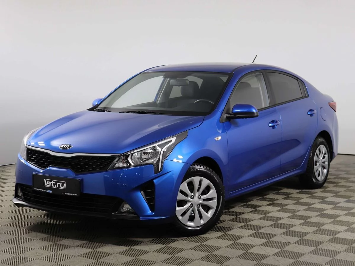 Kia Rio 1.6 AT (123 л.с.), 2021, IV поколение Рестайлинг, Синий (продано) –  заказ №128580