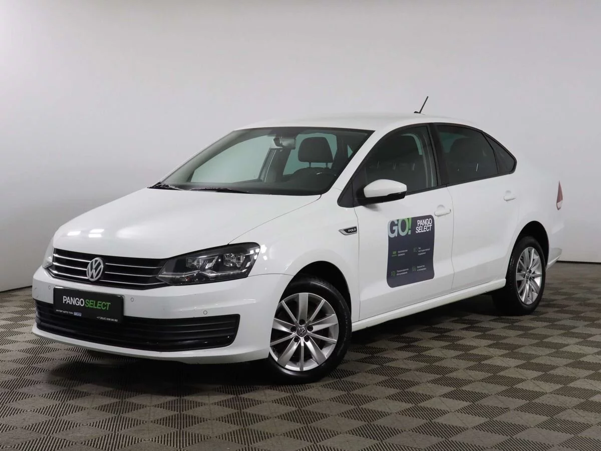 Volkswagen Polo 1.6 AT (110 л.с.), 2019, V поколение Рестайлинг, Белый  (продано) – заказ №132147