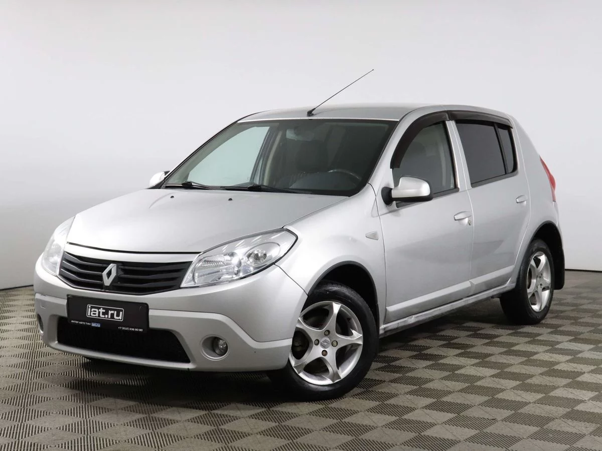 Renault Sandero 1.6 MT (84 л.с.), 2012, I поколение, Серебристый (продано)  – заказ №132048