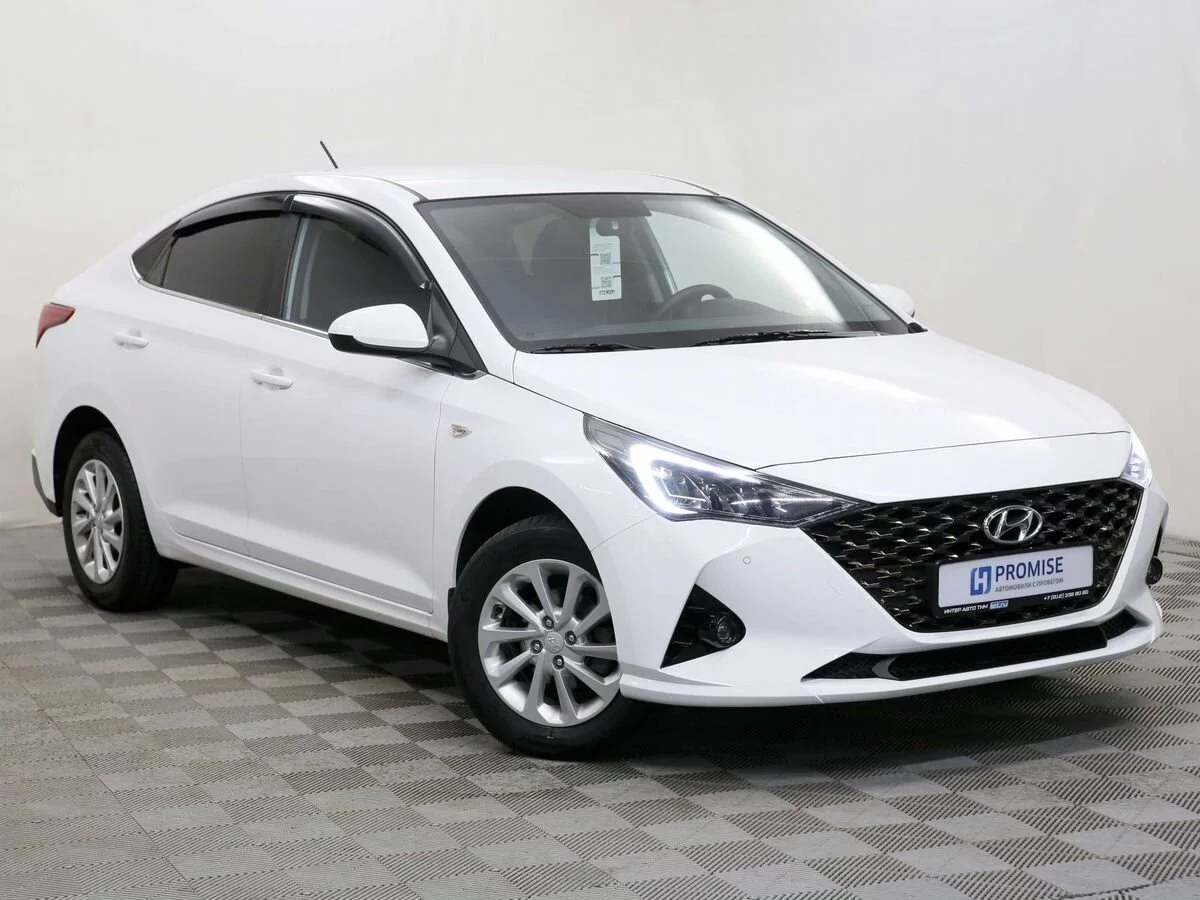 Hyundai Solaris 1.6 AT (123 л.с.), 2021, II поколение Рестайлинг, Белый  (продано) – заказ №132200