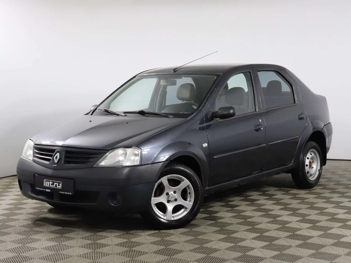 Renault Logan 1.6 MT (87 л.с.), 2007, I поколение, Серый (продано) – заказ  №131380