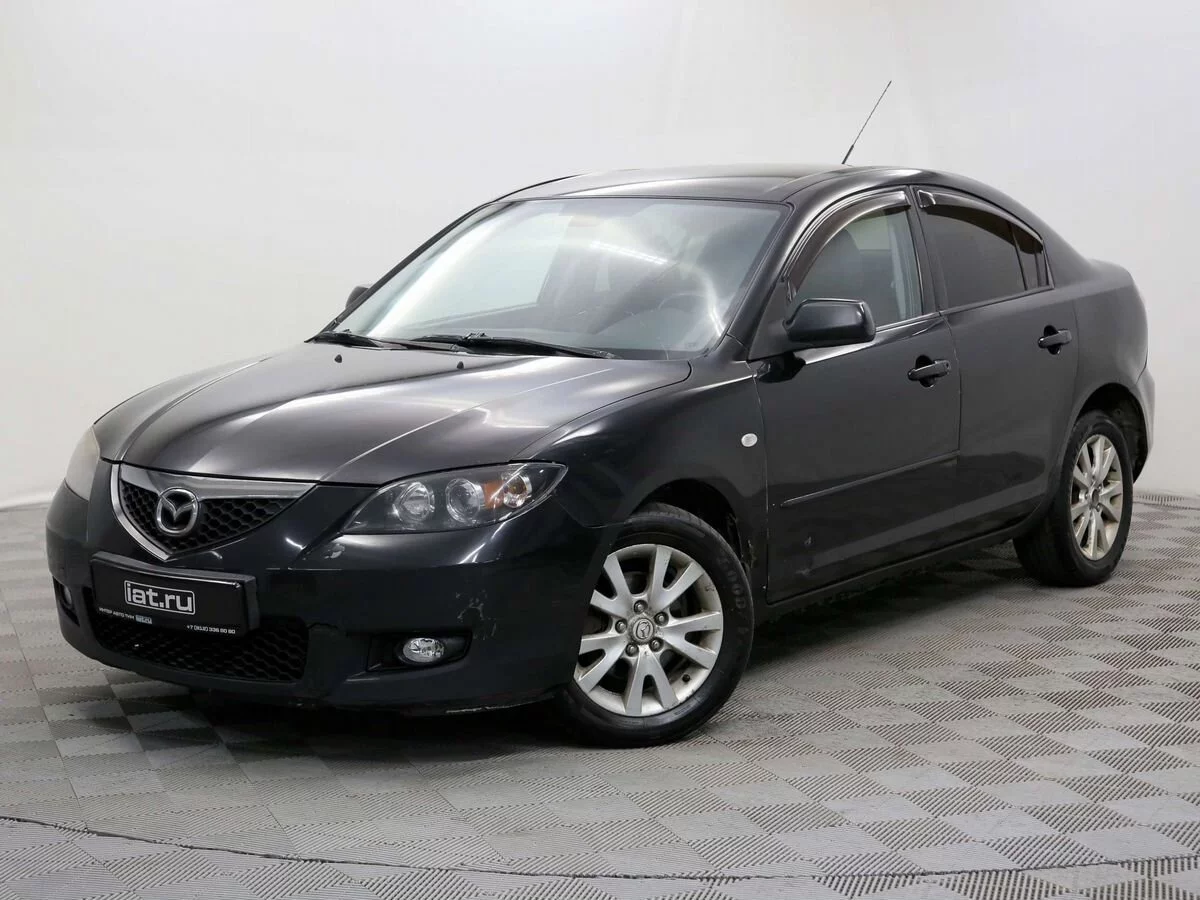 Mazda 3 1.6 MT (105 л.с.), 2007, I поколение (BK) Рестайлинг, Черный  (продано) – заказ №133000