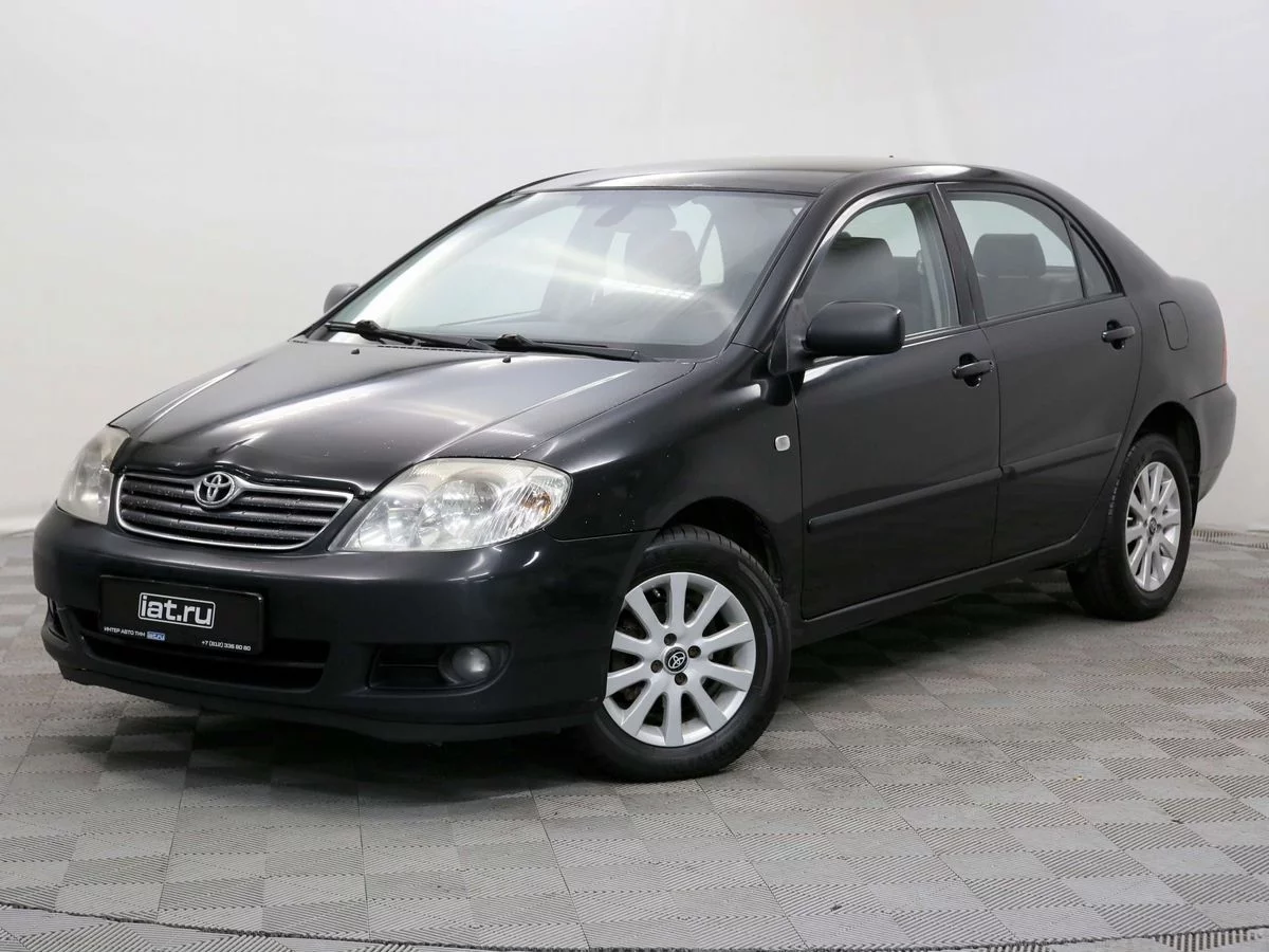 Toyota Corolla 1.6 AT (110 л.с.), 2004, IX поколение (E120, E130)  Рестайлинг, Черный (продано) – заказ №133322