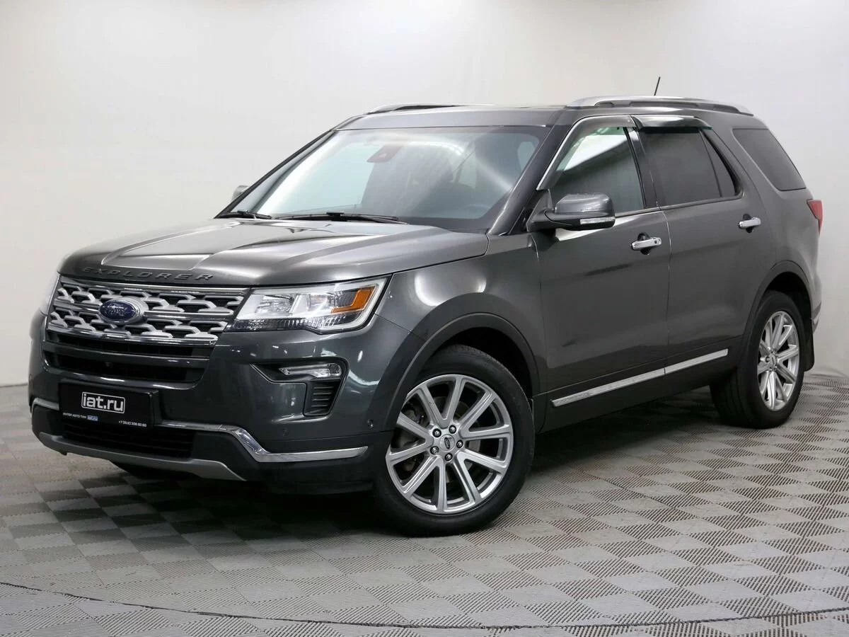 Ford Explorer 3.5 AT (249 л.с.) 4WD, 2018, V поколение Рестайлинг 2, Серый  (продано) – заказ №133605