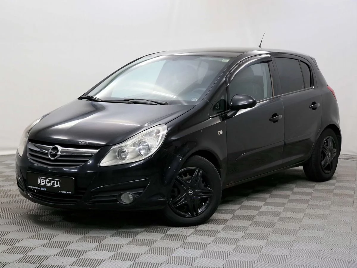 Opel Corsa 1.4 AT (90 л.с.), 2007, D поколение, Черный (продано) – заказ  №134048