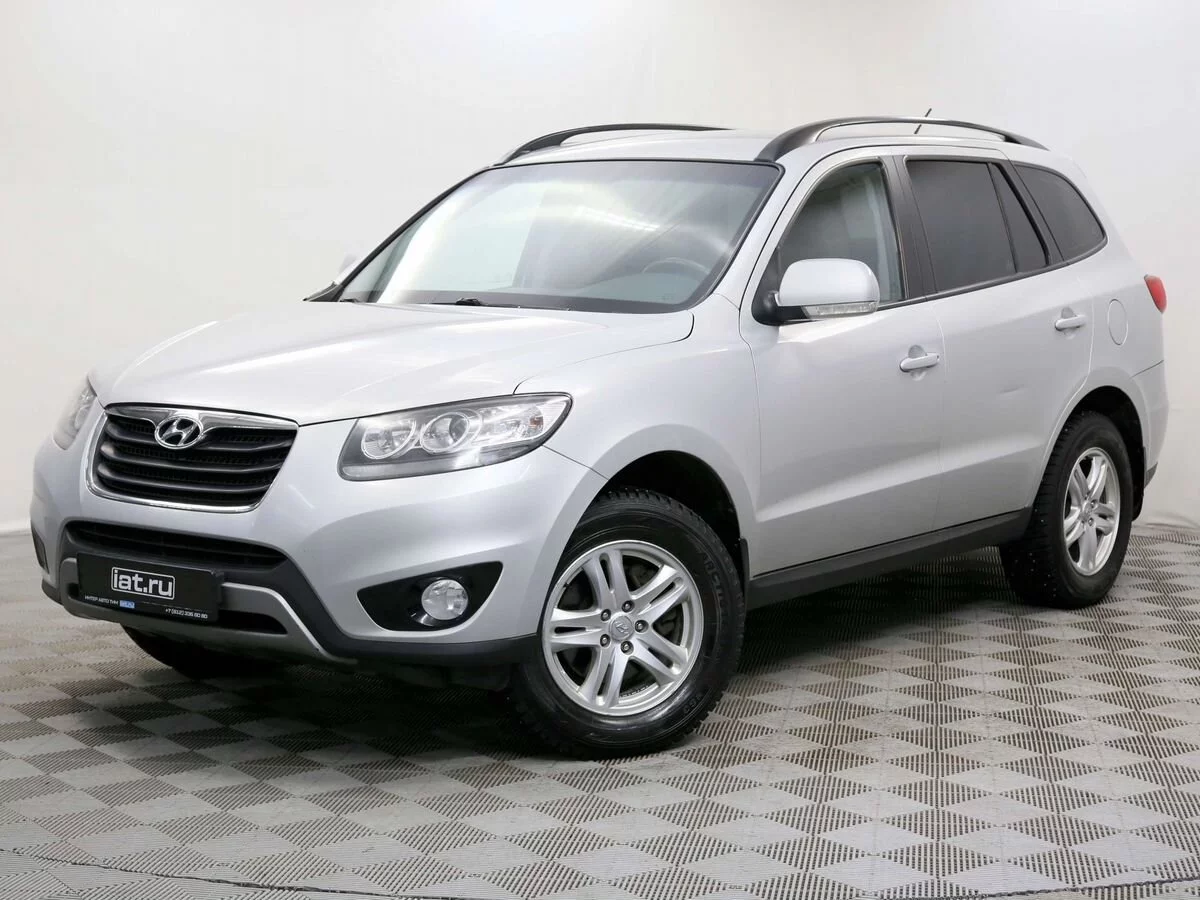 Hyundai Santa Fe 2.4 AT (174 л.с.) 4WD, 2011, II поколение Рестайлинг,  Серебристый (продано) – заказ №135547